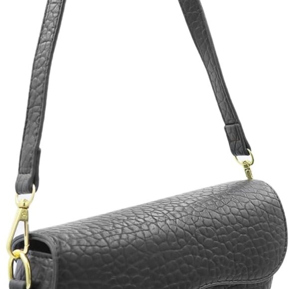 Women Faux Leather Saddle Shoulder Bag Crossbody Purse for Everyday Use - Picture 1 of 7